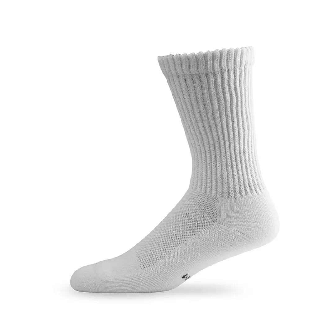 Lightfeet Socks LF Lightfeet Diabetic Crew Socks White