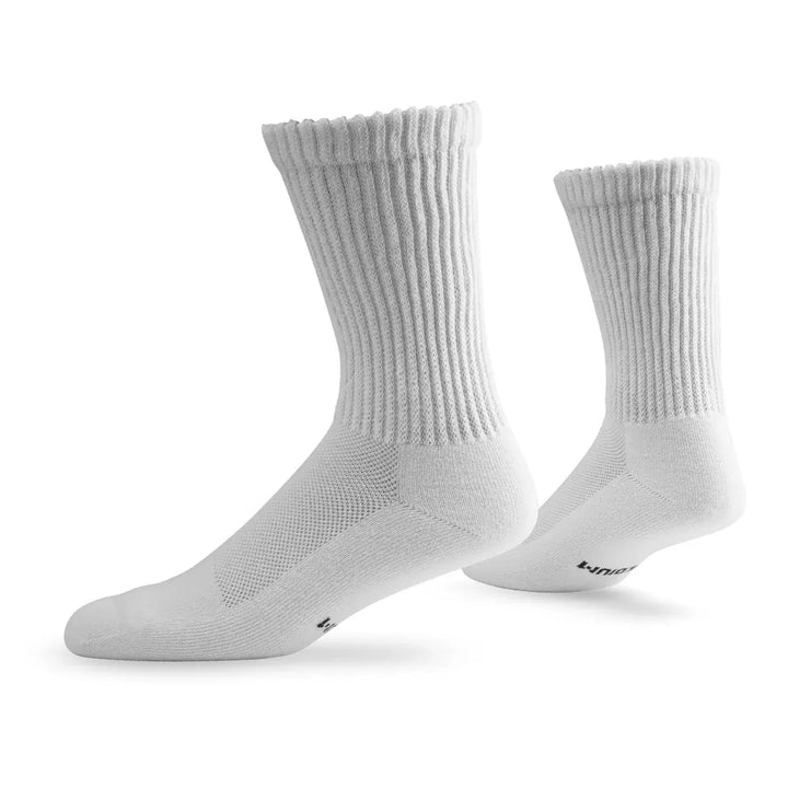 Lightfeet Socks LF Lightfeet Diabetic Crew Socks White