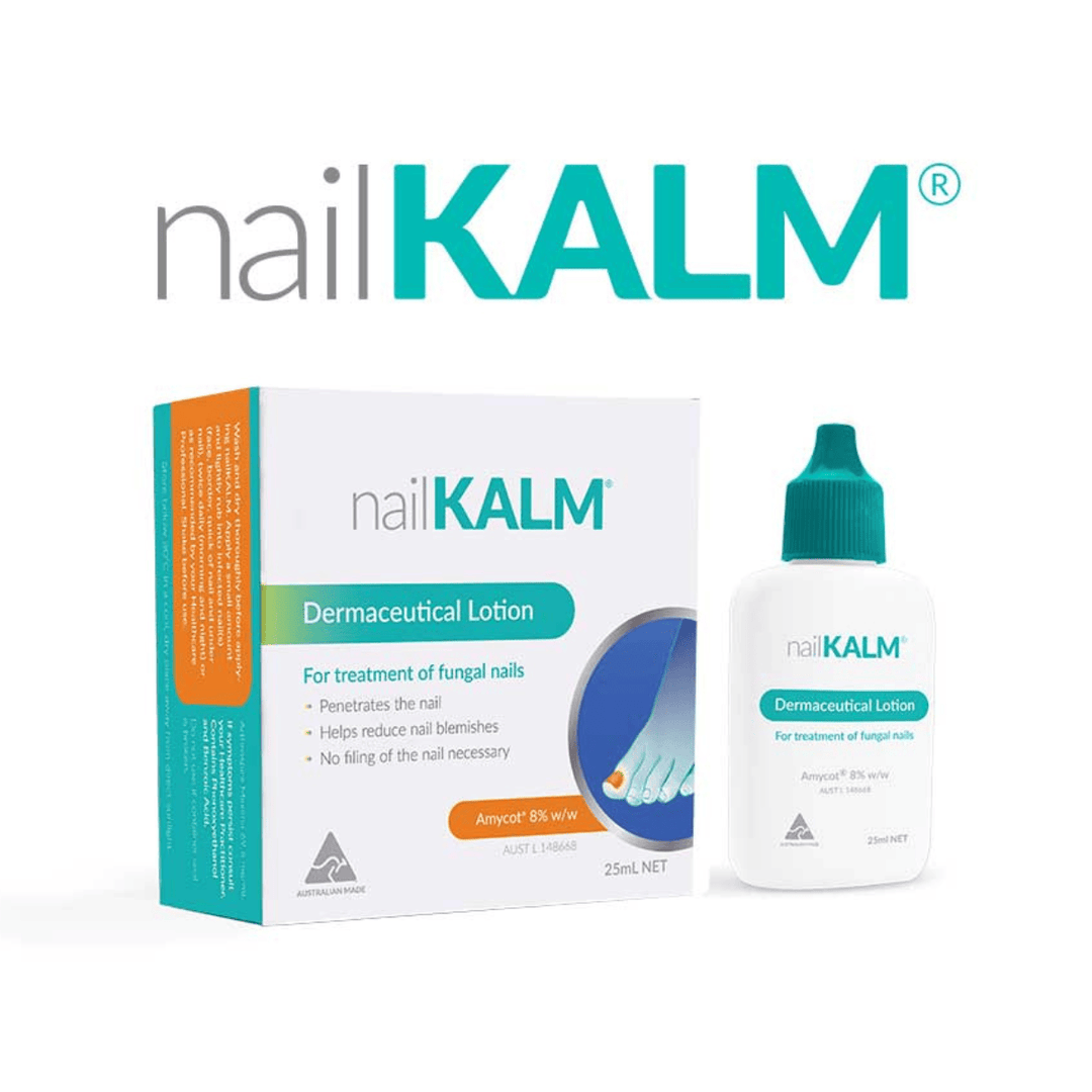 nailKALM Nail Care solution box and naiKalm bottle