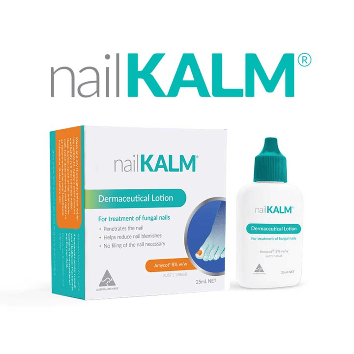nailKALM Nail Care solution box and naiKalm bottle