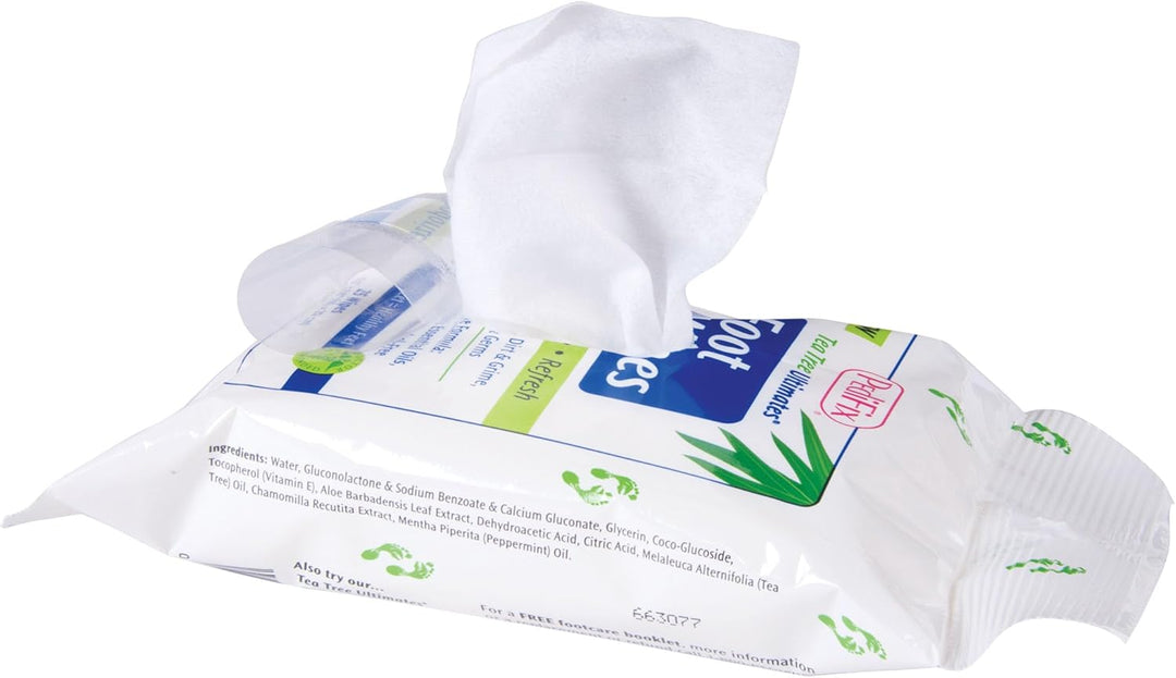 Pedifix Foot Cream Tea Tree Ultimates Alcohol Free Foot Wipes