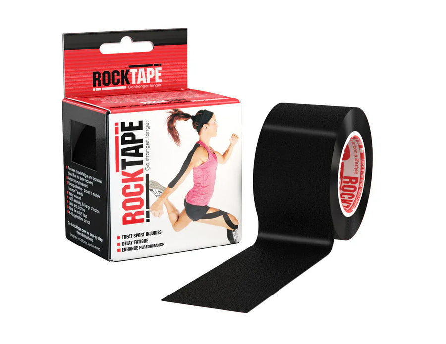 RockTape Strapping Tape RockTape Kinesiology Tape – Black 5 cm × 5 m