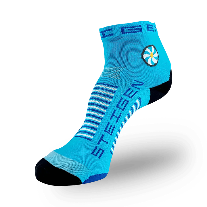 Steigen Socks Steigen Breezy Blue STEIGEN Running Socks Quarter Length