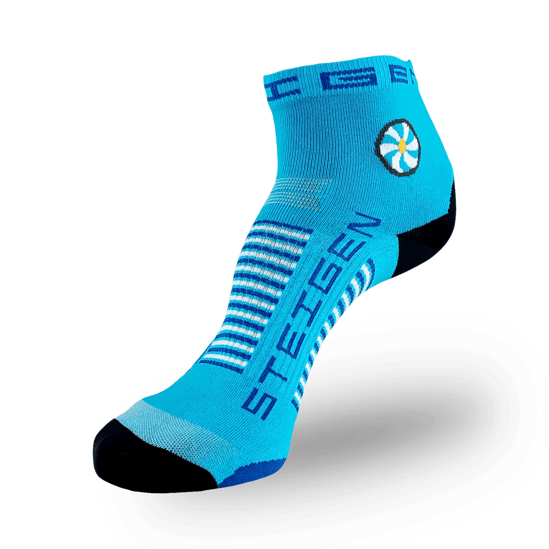 Steigen Socks STEIGEN Running Socks Quarter Crew - Breezy Blue