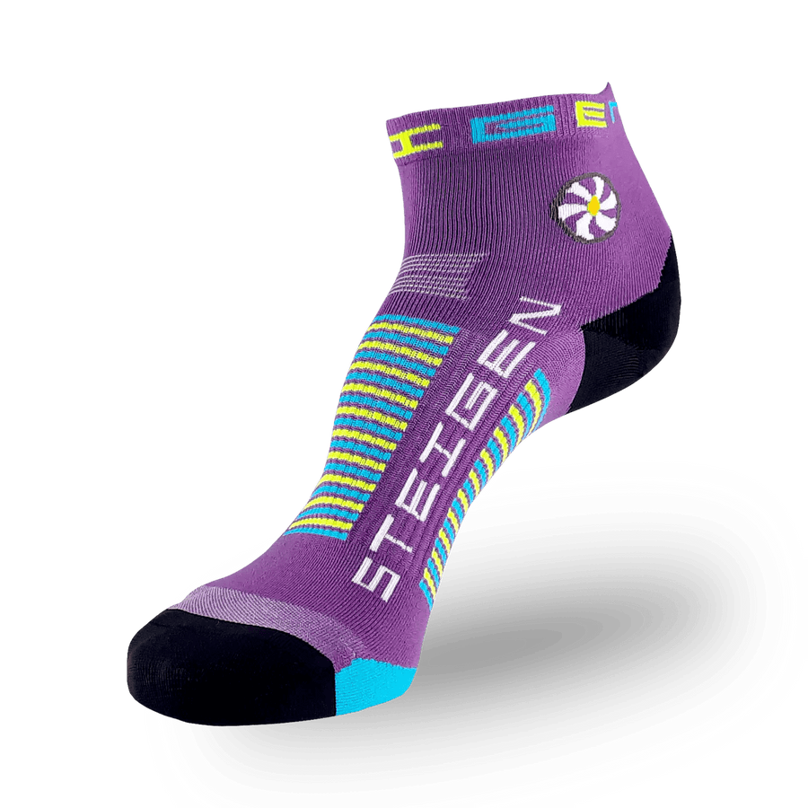 Steigen Socks STEIGEN Running Socks Quarter Crew - Bubblegum Purple