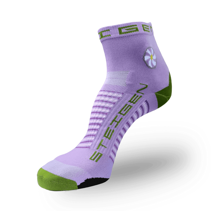 Steigen Socks STEIGEN Running Socks Quarter Crew - Lavender