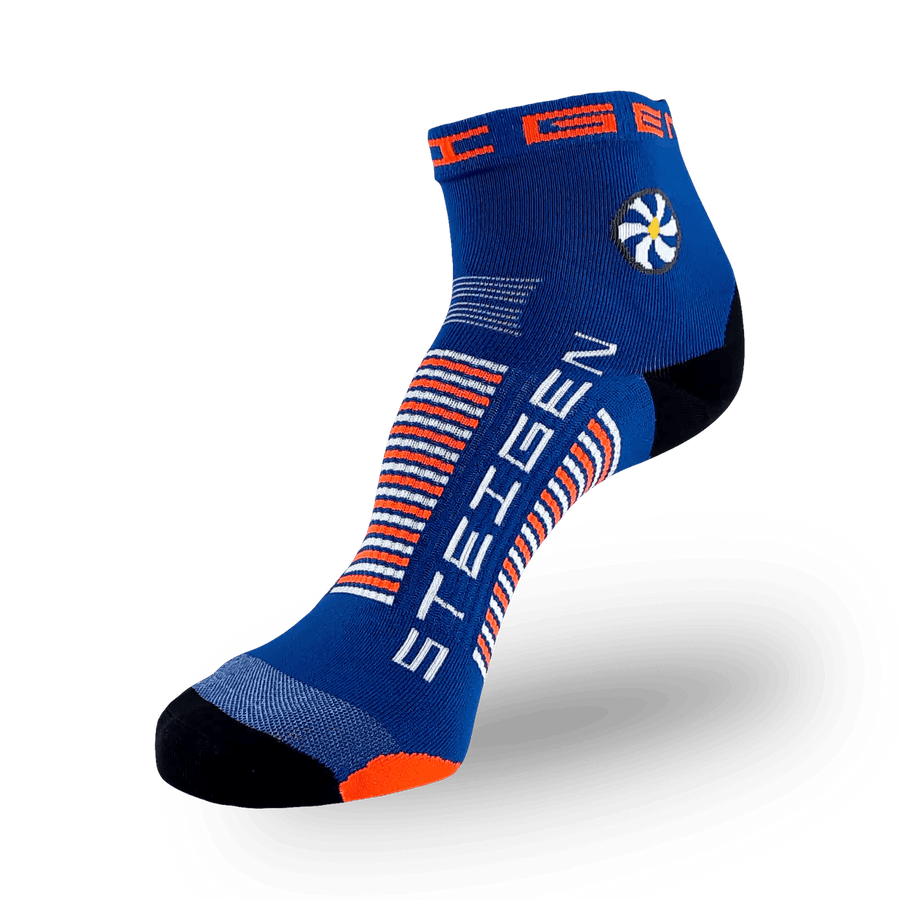 Steigen Socks STEIGEN Running Socks Quarter Crew - Royal Blue