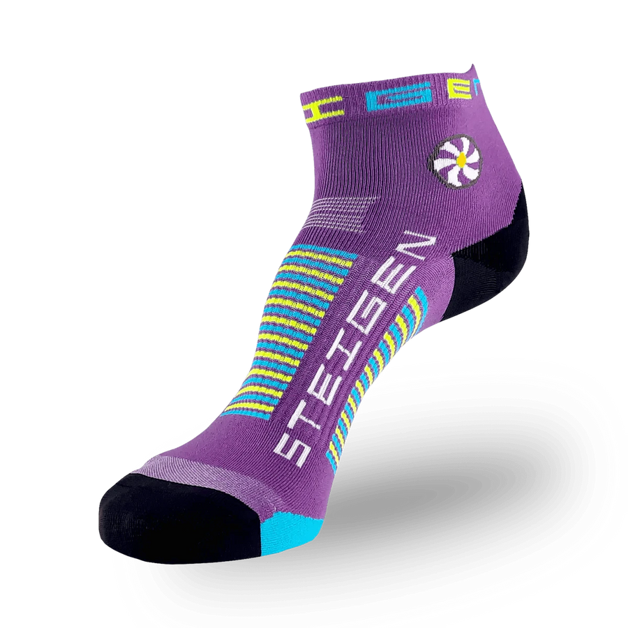 Steigen Socks STEIGEN Running Socks Quarter Crew - Bubblegum Purple