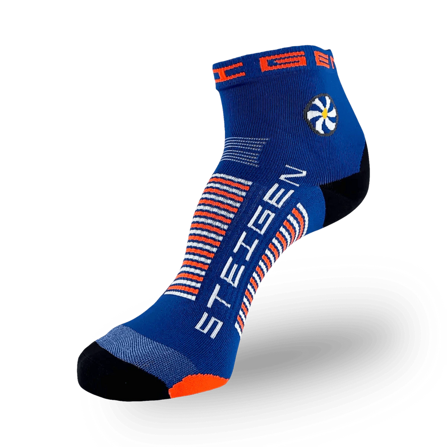 Steigen Socks STEIGEN Running Socks Quarter Crew - Royal Blue