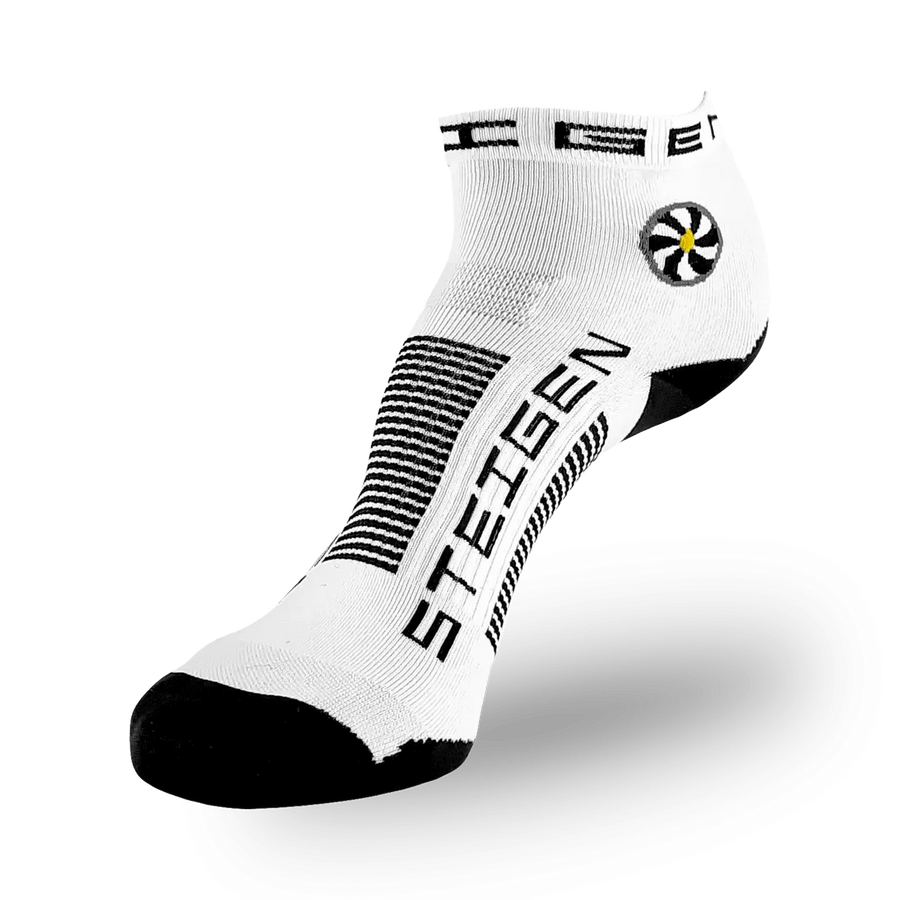 Steigen Socks STEIGEN Running Socks Quarter Length - White