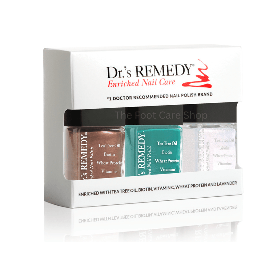 Dr's Remedy Nail Polish Frosty At The Beach Trio Collection