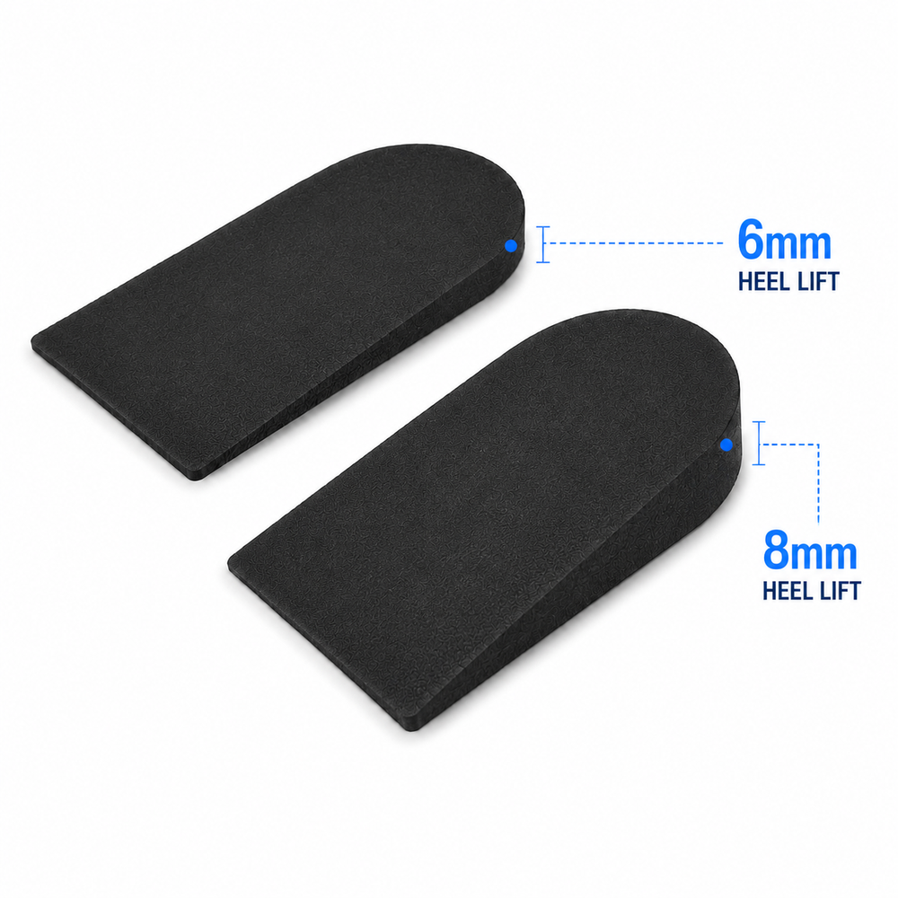 Trekker Foot Care > Heel Lifts > EVA Heel Lifts Heel Lift Multi Pack - 6mm & 8mm Black