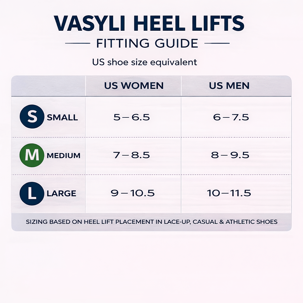 Vasyli Heel Lifts Vasyli Heel Lifts - 5 x Pairs