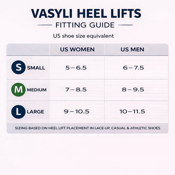 Vasyli Heel Lifts Vasyli Heel Lifts - 5 x Pairs