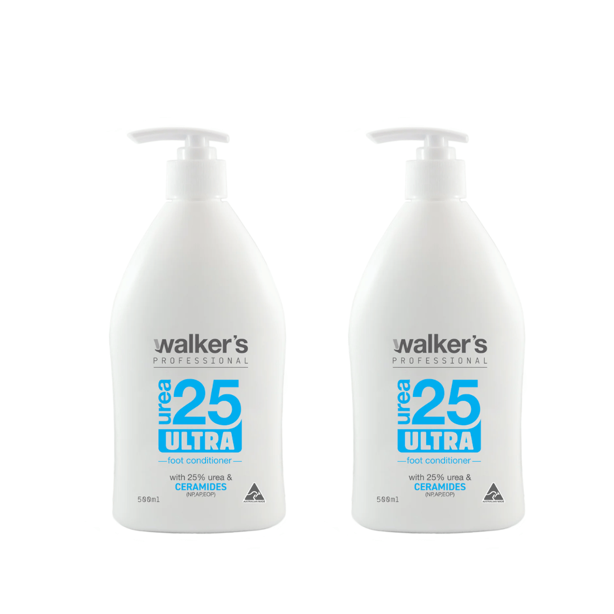 Walkers Foot Care > Foot Creams > Urea Creams Walker's Urea 25 Value Pack - 2 x 500ml