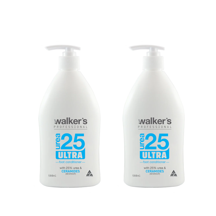 Walkers Foot Care > Foot Creams > Urea Creams Walker's Urea 25 Value Pack - 2 x 500ml
