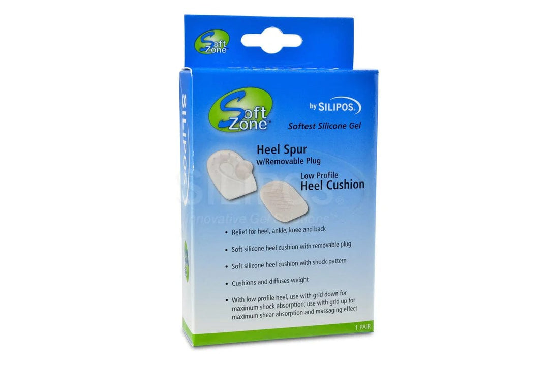 WonderZorb Silipos SoftZone Heel Spur Pads with Removable Plug