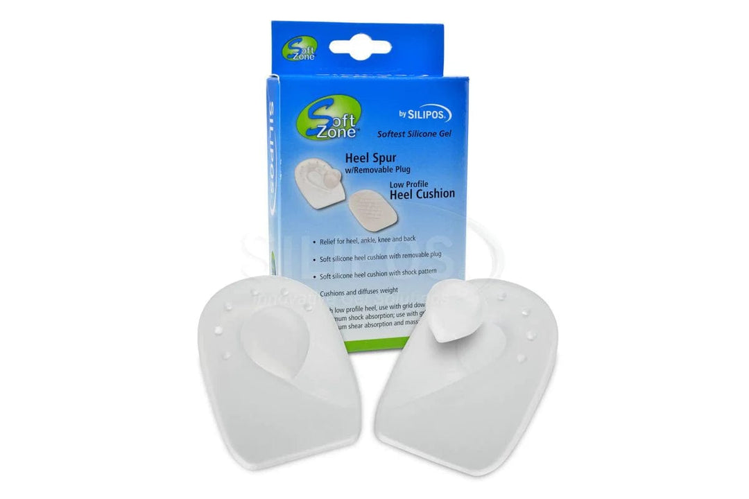 WonderZorb Silipos SoftZone Heel Spur Pads with Removable Plug