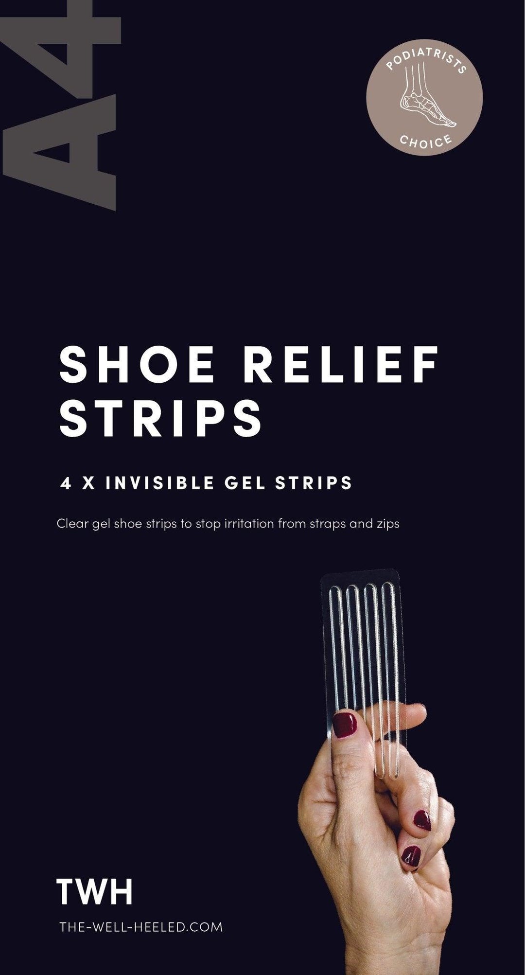A4 Shoe Relief Strips - The Foot Care Shop