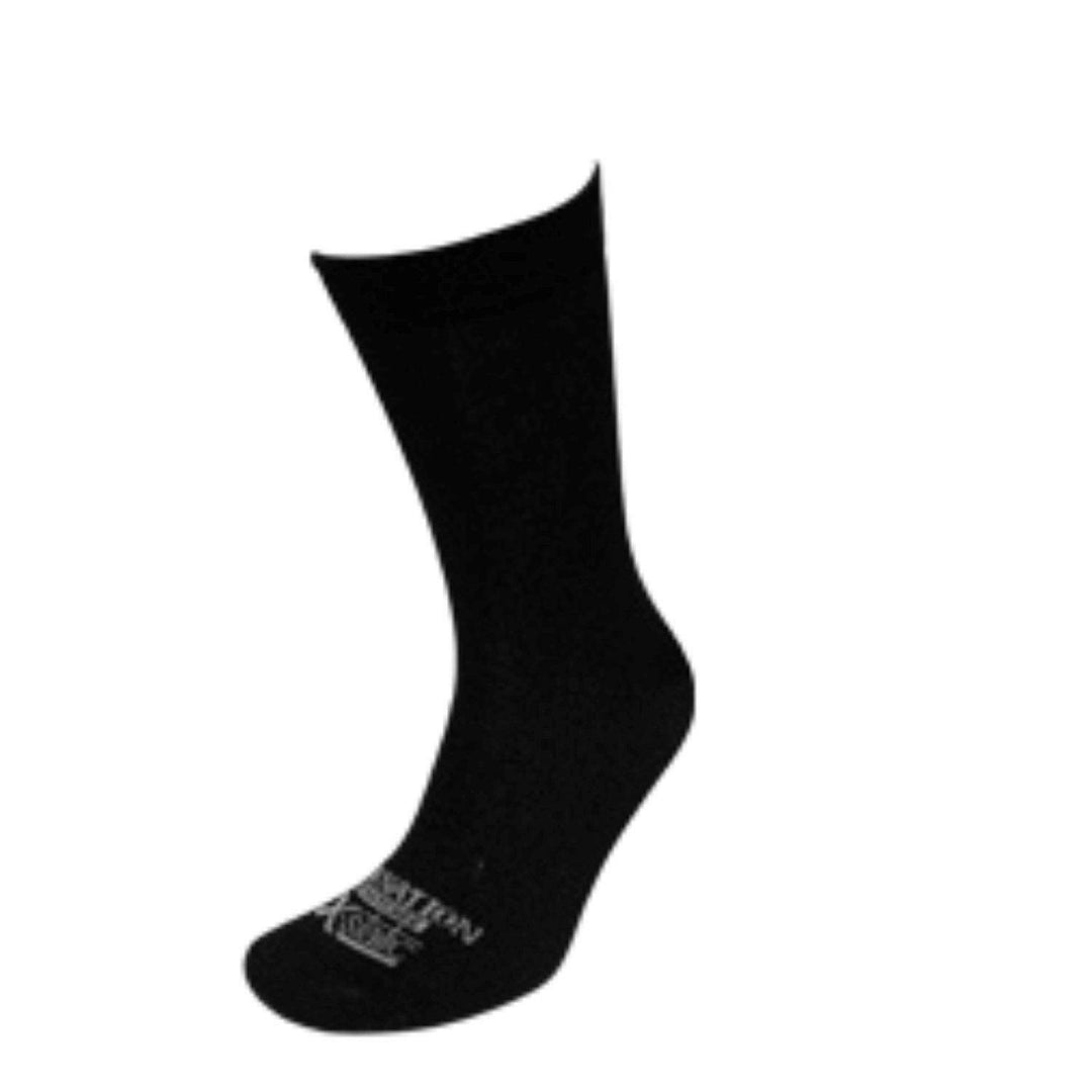 Carnation Silver Socks Carnation Silver Socks - Black Crew