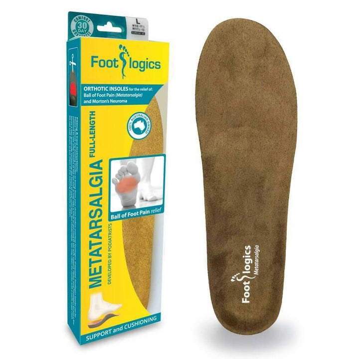 Footlogics Metatarsalgia Full Length Insoles - The Foot Care Shop