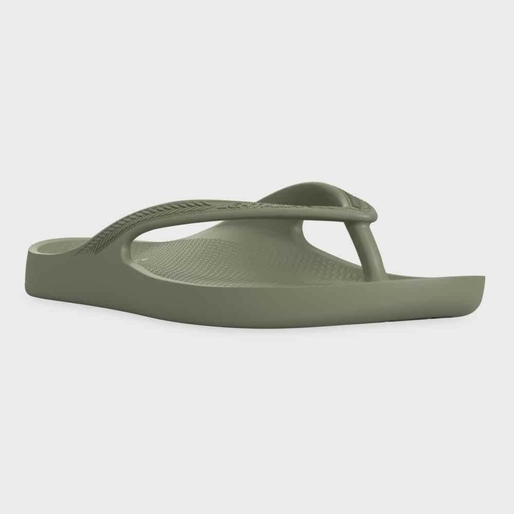 Lightfeet Thongs Lightfeet Arch Support Thongs Khaki - The Foot Care Shop