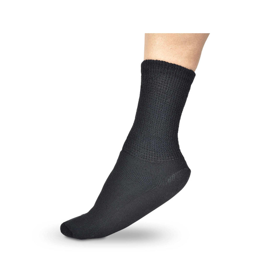 Silipos Diabetic/Arthritis Gel Socks Black - The Foot Care Shop