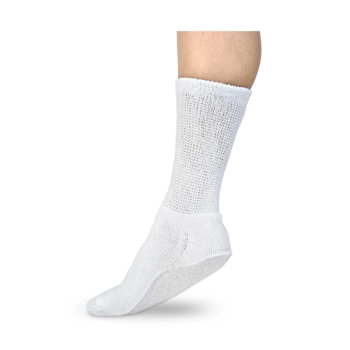 Silipos Gel Diabetic/Arthritis Socks White 2mm Gel - The Foot Care Shop