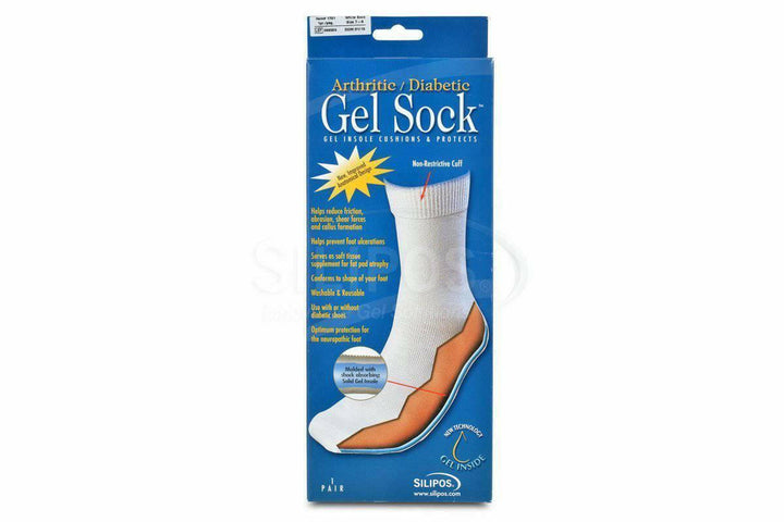 Silipos Socks Silipos Gel Socks White 2mm Gel