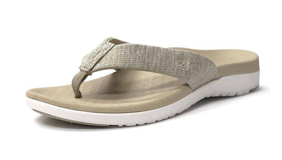 Zullaz Women's Orthotic Thong - Pewter - Premium  from Footlogics - Just $49.95! Shop now at The Foot Care Shop